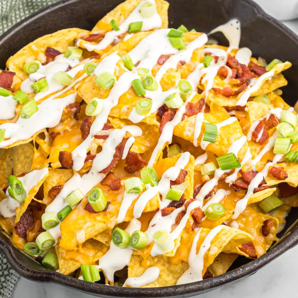 Bacon Ranch Skillet Nachos SQ