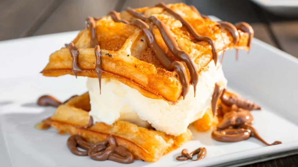 Churro Waffle Ice Cream Sandwich