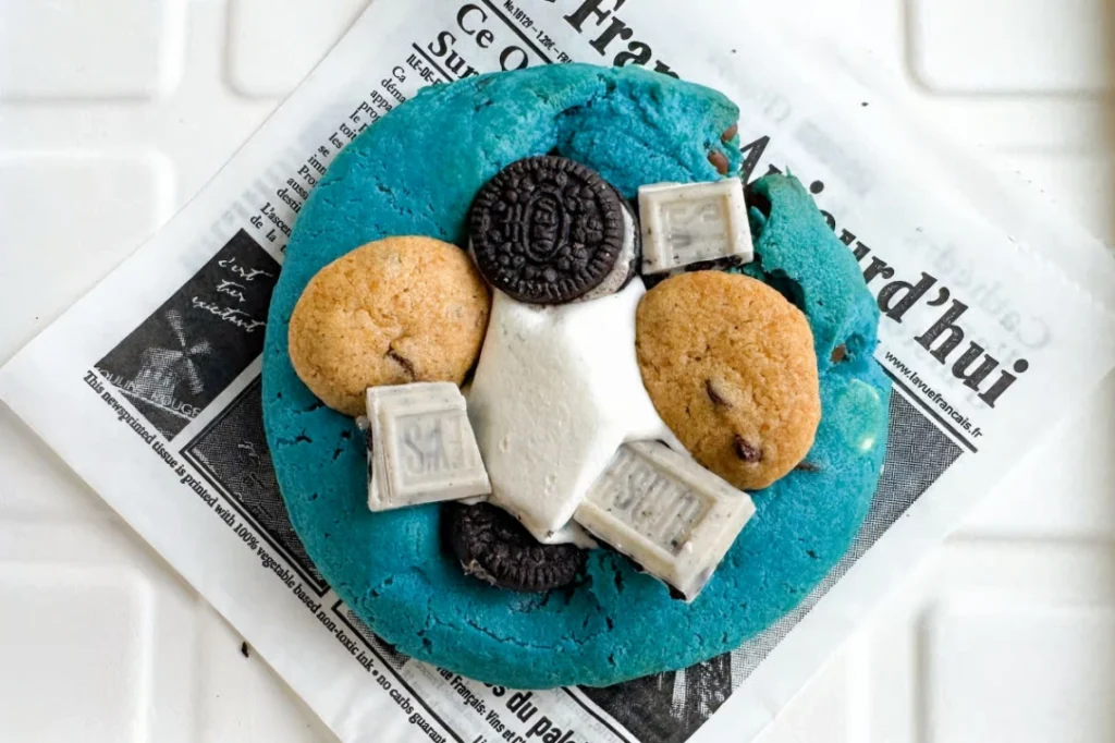 Cookie Monster Stuffed Cookie