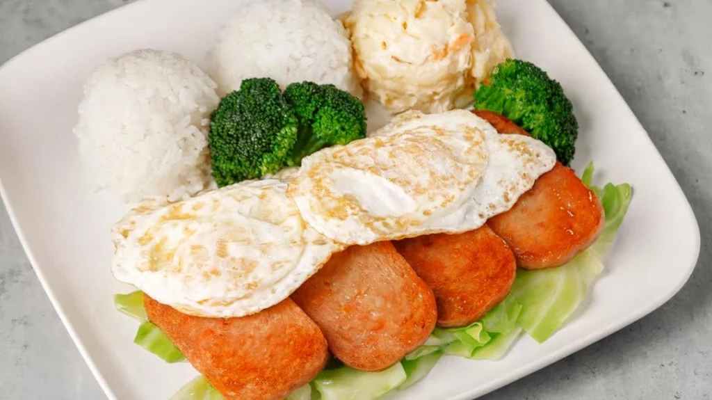 Grilled Spam Eggs