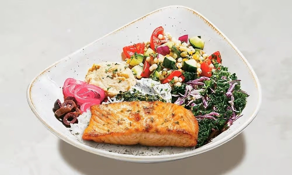 Salmon Santorini Bowl
