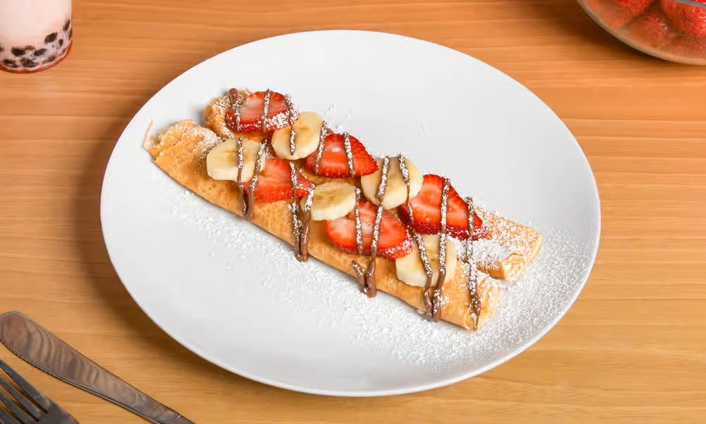 Strawberry Banana N Nutella On Top