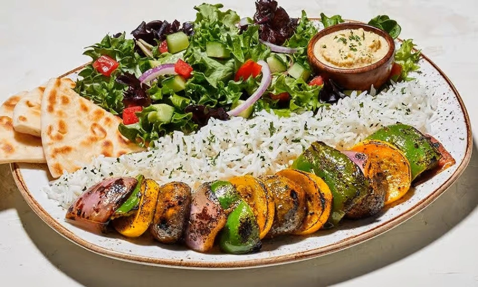 Veggie Kabob Plate