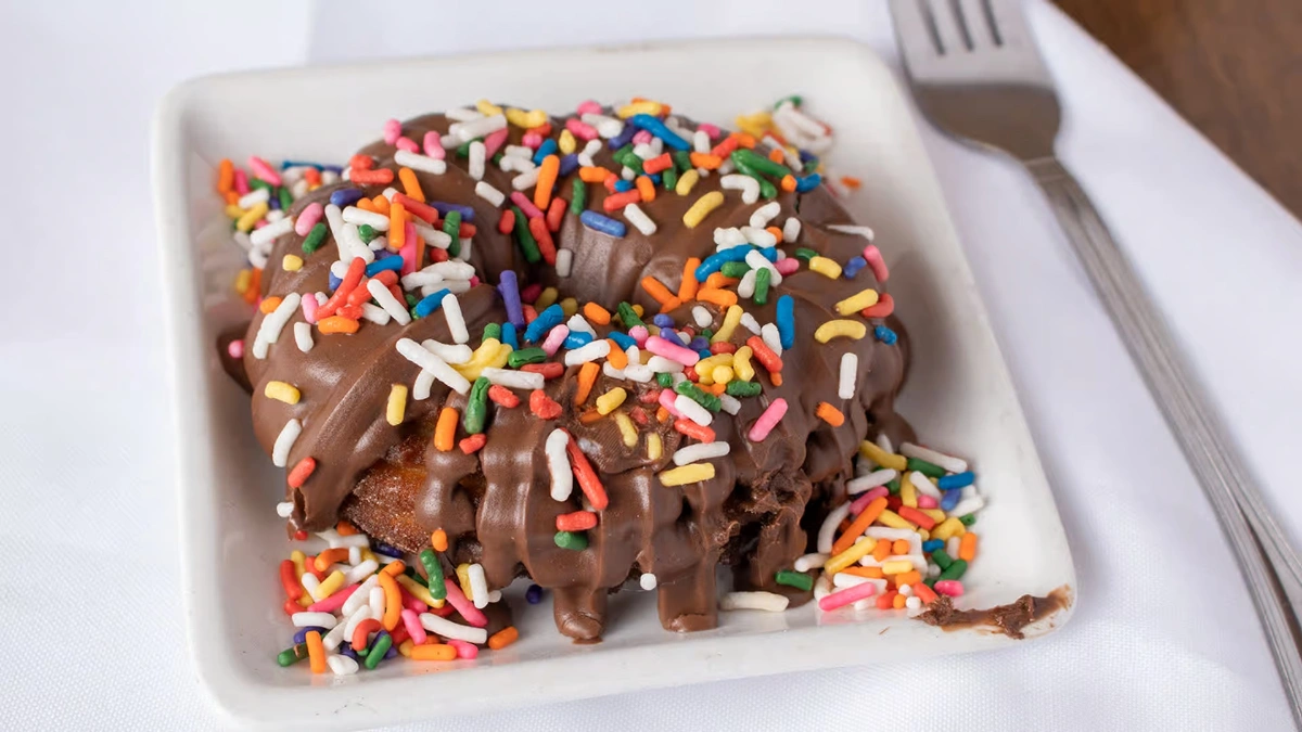 Churro Doughnut Happy Days Cafe 1 Webp