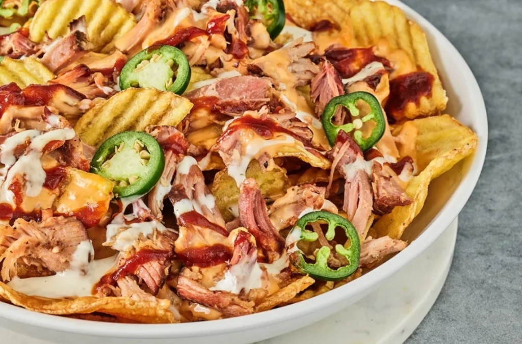 Backyard Bbq Pork Nachos 1