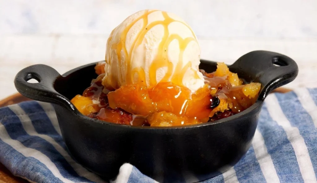 DEEP DISH PEACH COBBLER