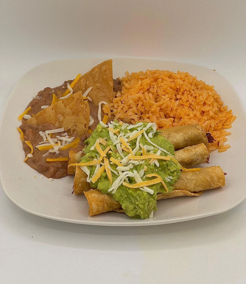 3 Birria Rolled Taquitos